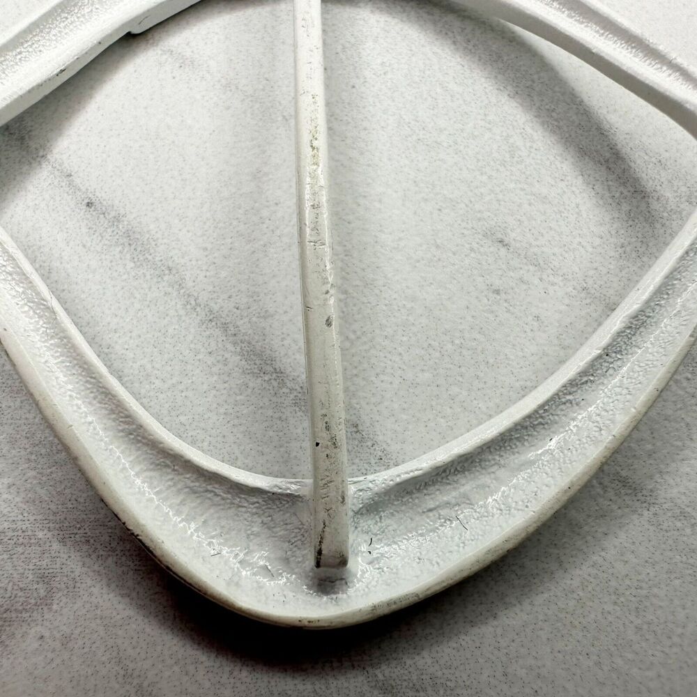 Vintage Metal White Fish Scarf Slide Shirt Tie Bar Belt Buckle - Picture 9 of 10